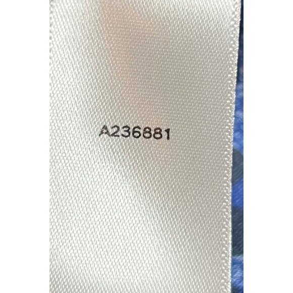 Dennis Basso Women Leather Jacket Large Purple-Blue Button Long Sleeve Pockets - Picture 11 of 12